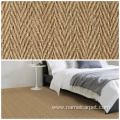 Wall to wall natural seagrass carpet floor covering